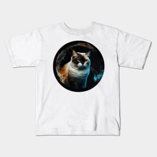 Warrior Cats in Round: Captivating Designs for Feline Enthusiasts Kids T-Shirt